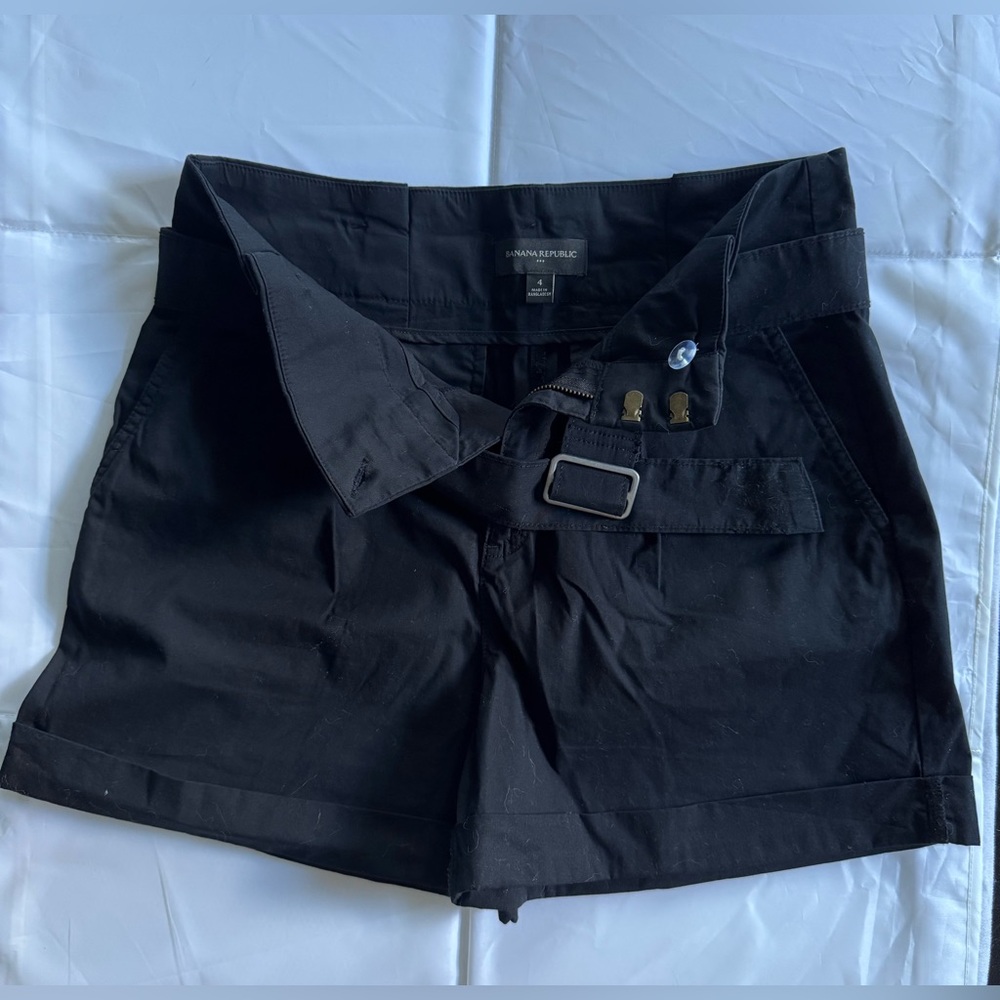 Banana Republic Black Shorts with Belt